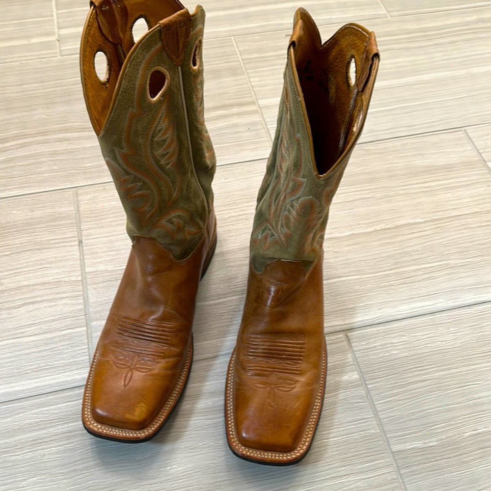 Mens Justin Cowboy Boots Size 12D Excellent Condition